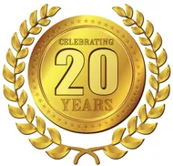 Celebrating 20 Years Emblem